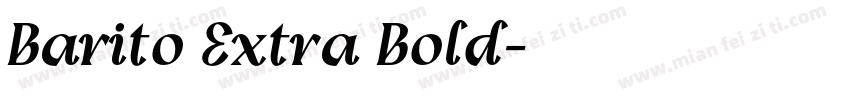 Barito Extra Bold字体转换